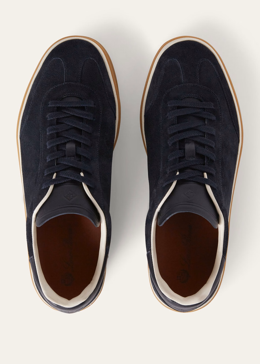 Walk Tennis Suede Calf Split Navy Blue