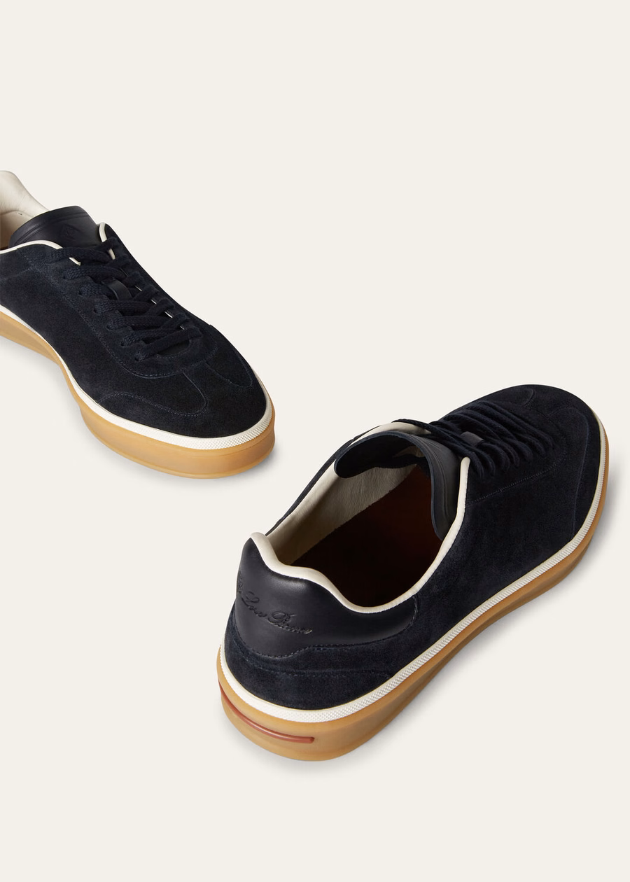 Walk Tennis Suede Calf Split Navy Blue