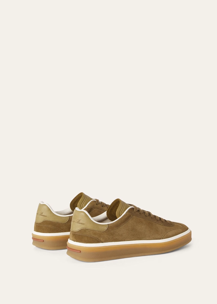 Tennis Walk Tennis Suede Calf Split Tundra Green