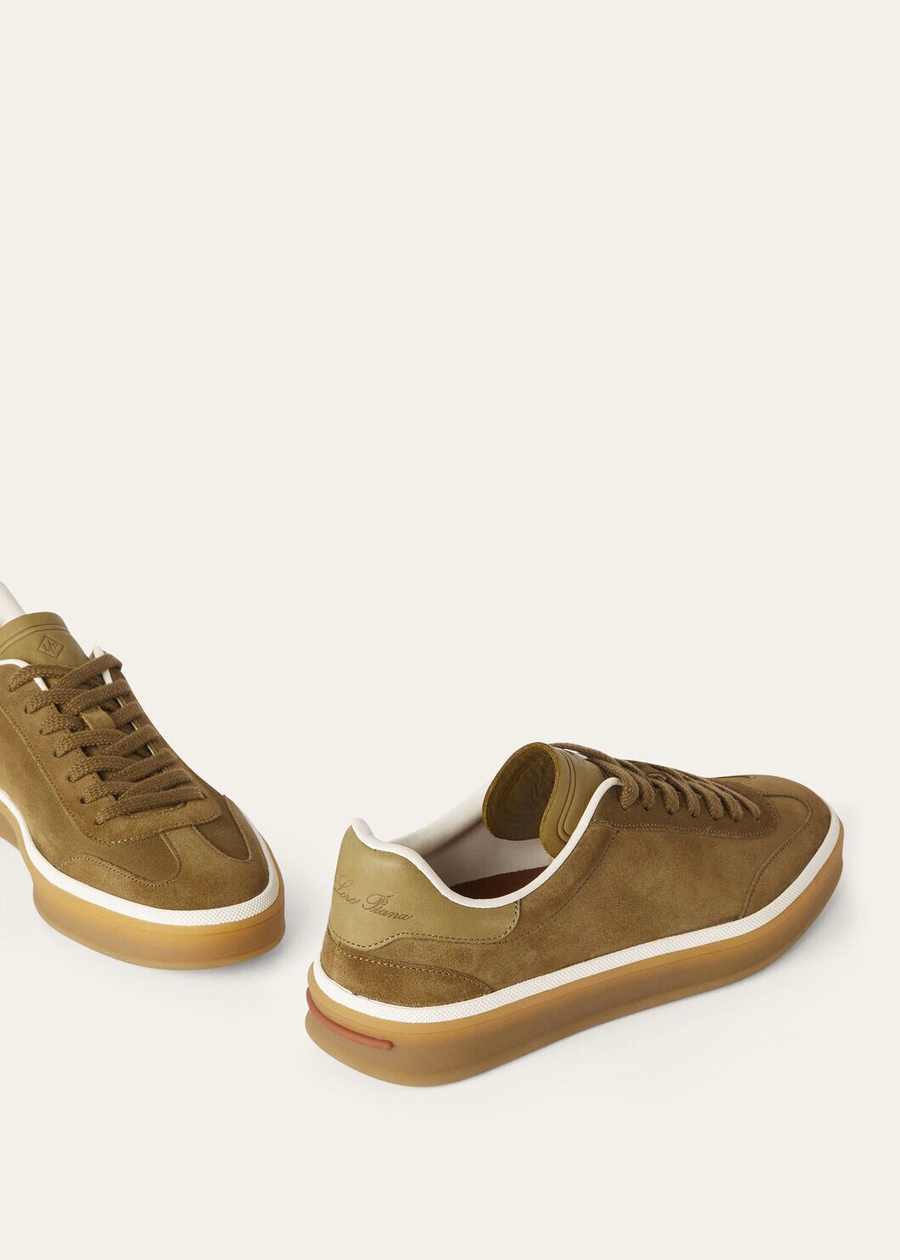 Tennis Walk Tennis Suede Calf Split Tundra Green