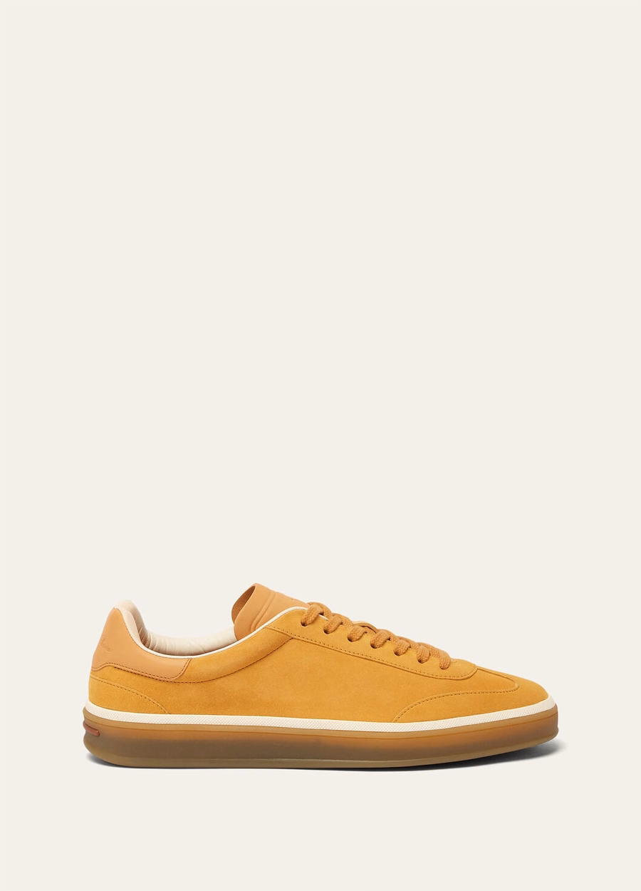 Tenis Walk Sneaker Suede Calf Split Sofran Tea