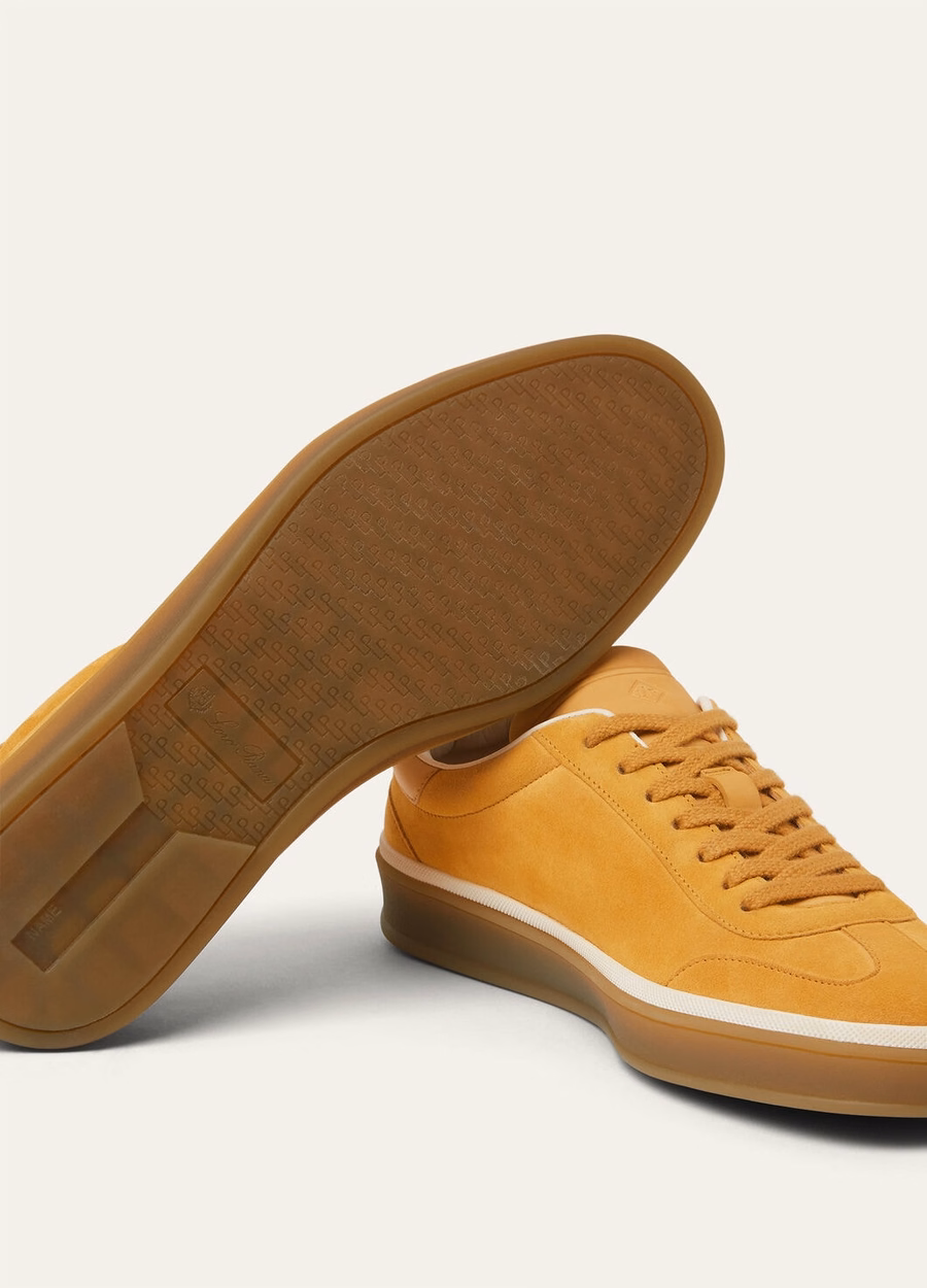 Tenis Walk Sneaker Suede Calf Split Sofran Tea