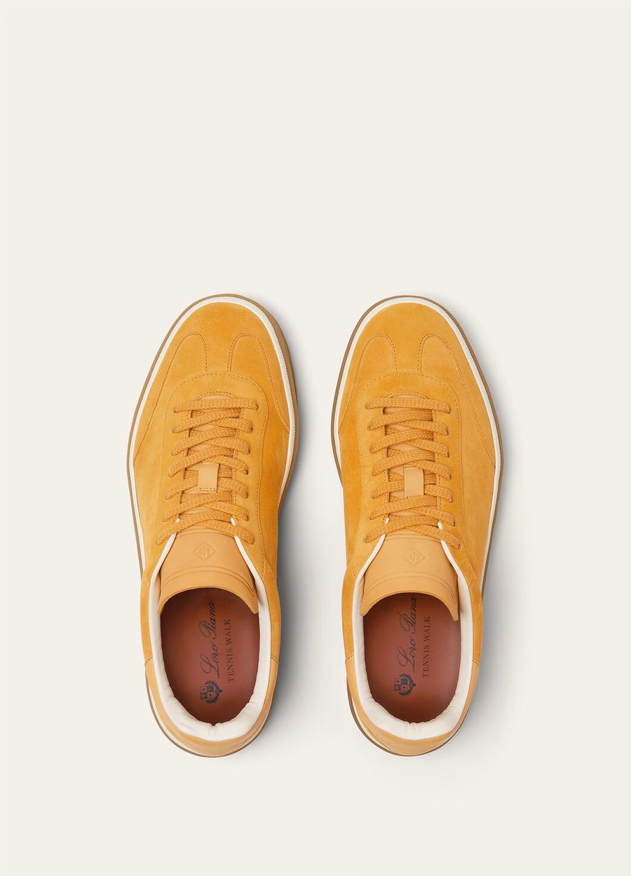 Tenis Walk Sneaker Suede Calf Split Sofran Tea