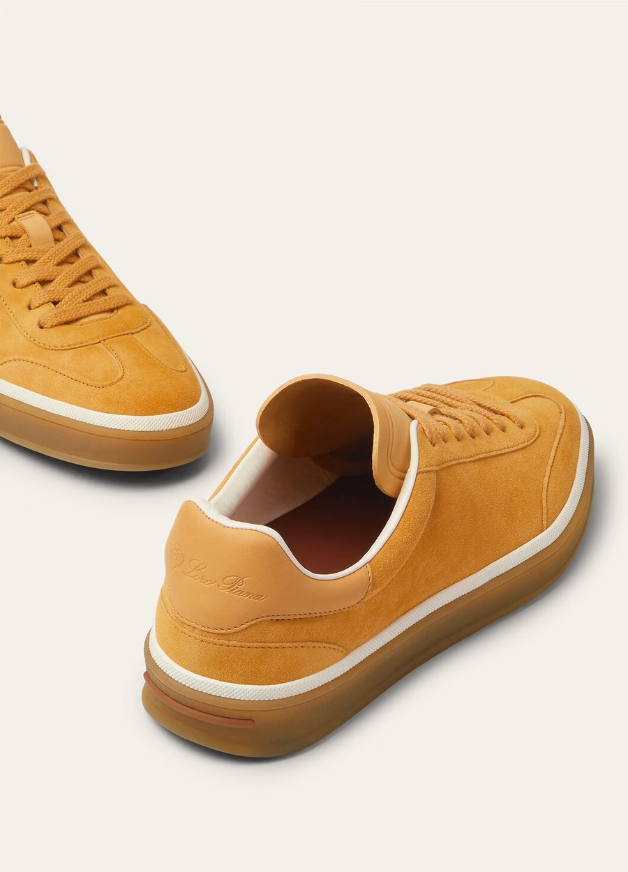 Tenis Walk Sneaker Suede Calf Split Sofran Tea