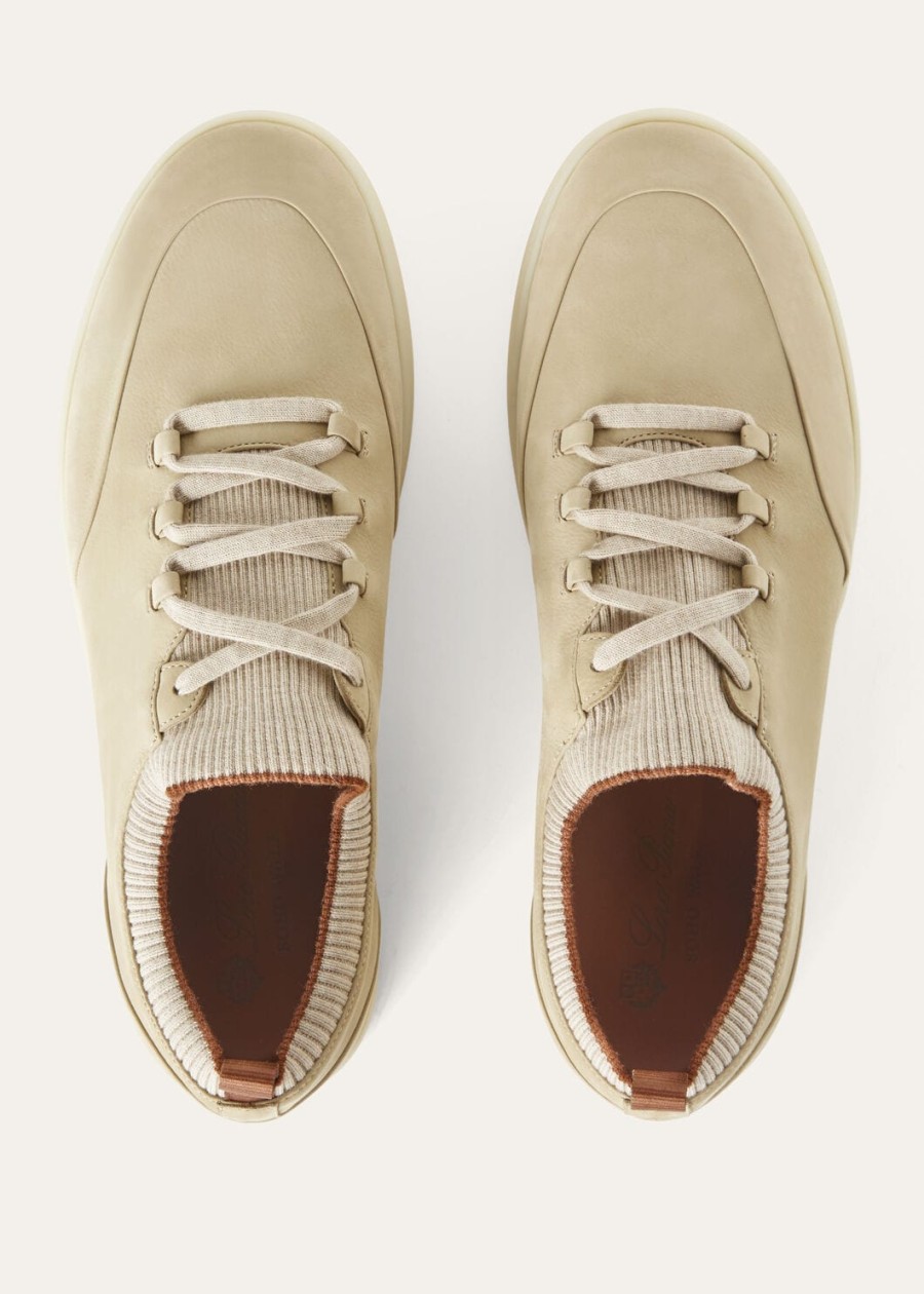 soho walk desert stone kalfsleren sneaker