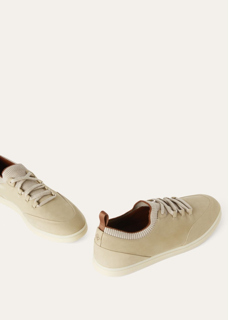 soho walk desert stone kalfsleren sneaker