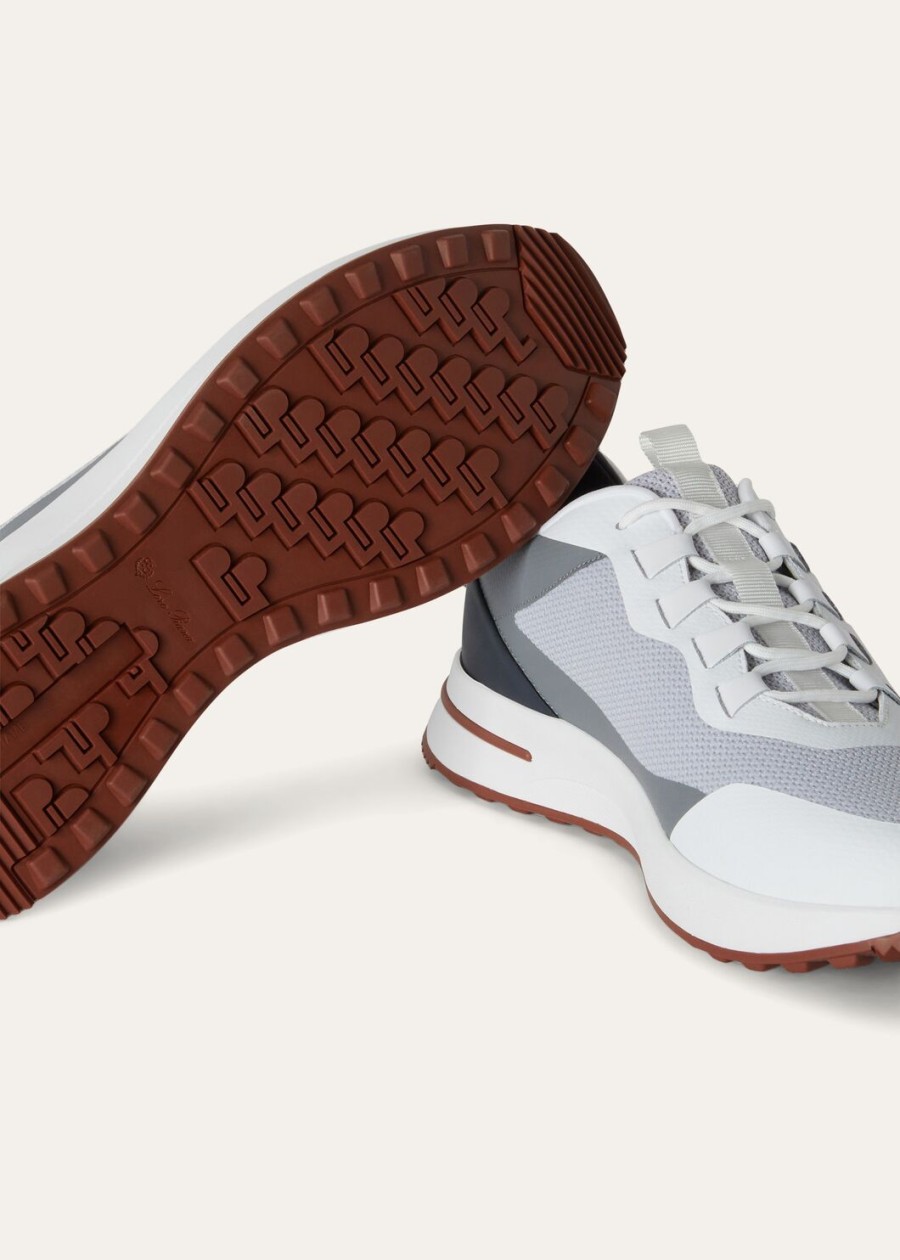 wandelsneakers voor in het weekend microvezel frostgrijs