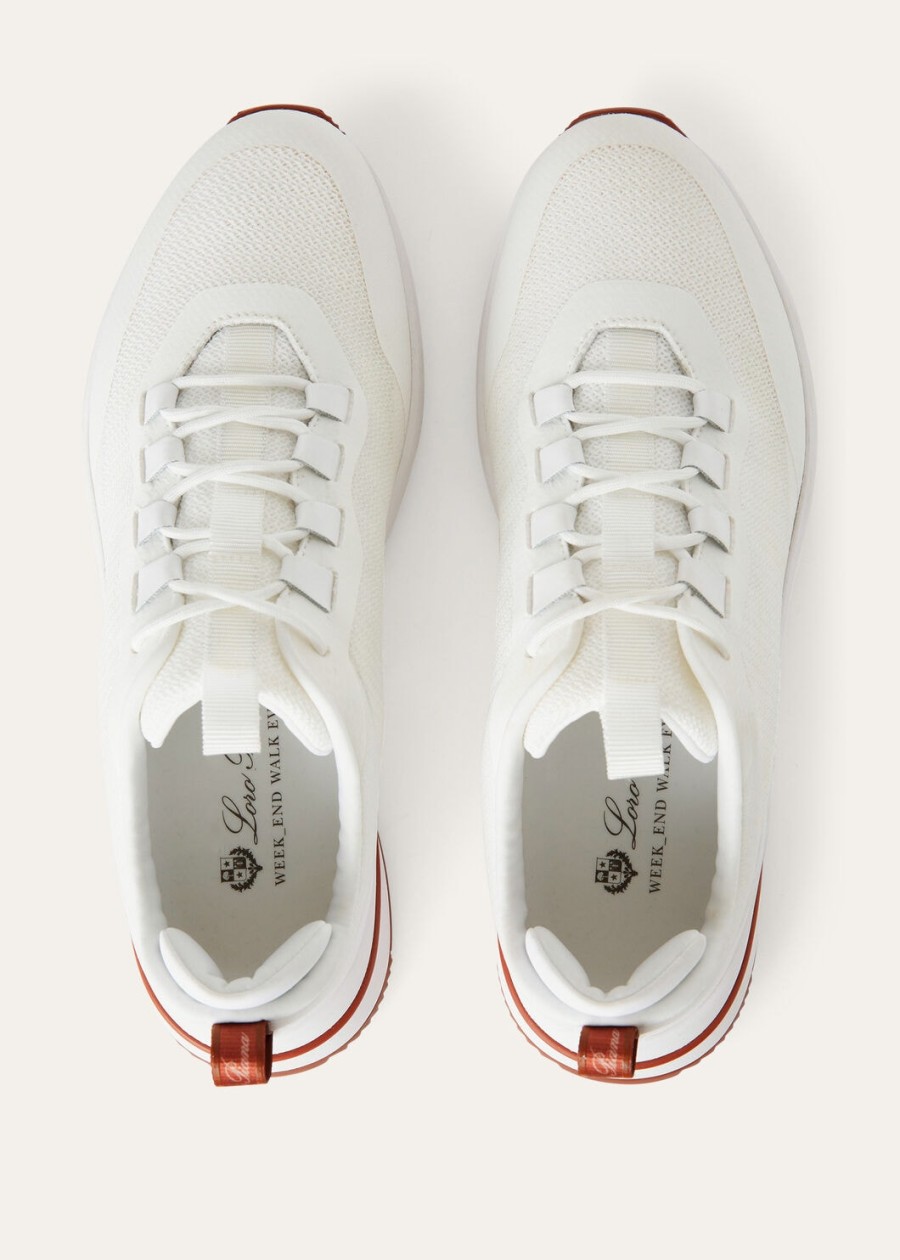 weekendsneakers microvezel wit