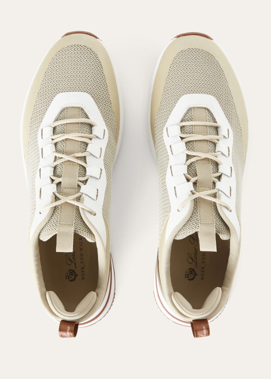 weekend microfiber wandelsneakers woestijnbeige