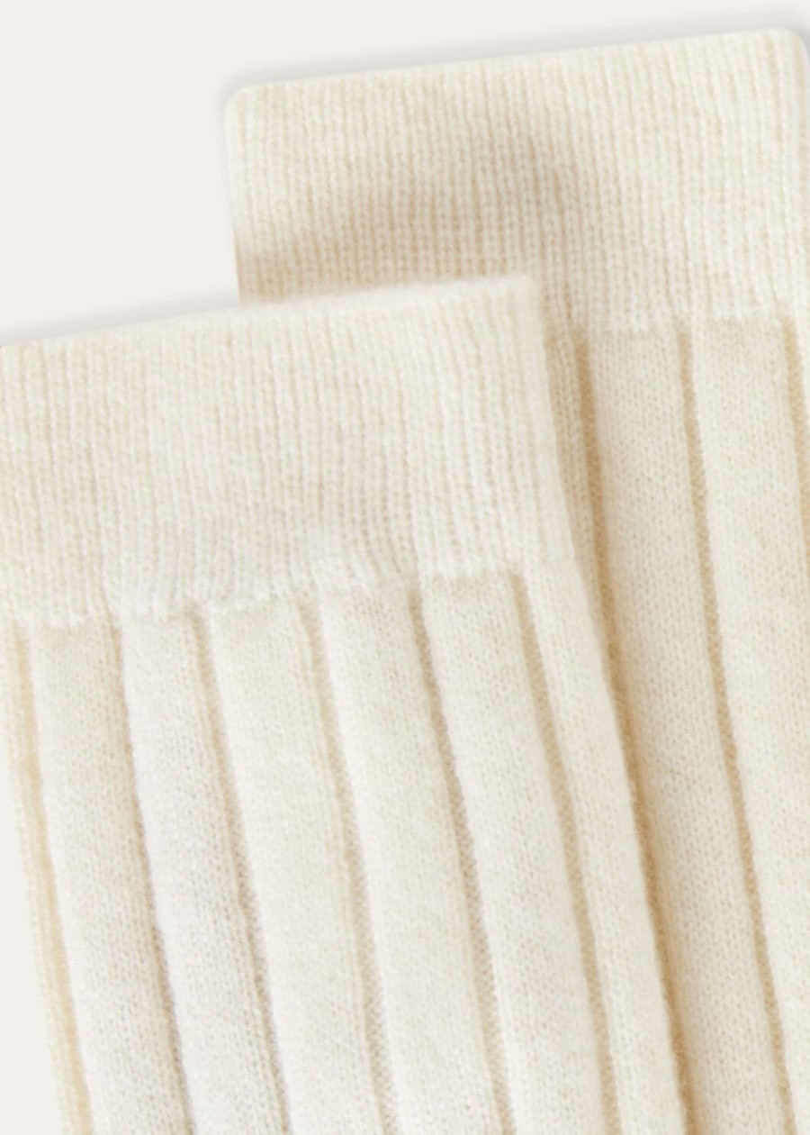 bobby baby cashmere witte titanium sokken