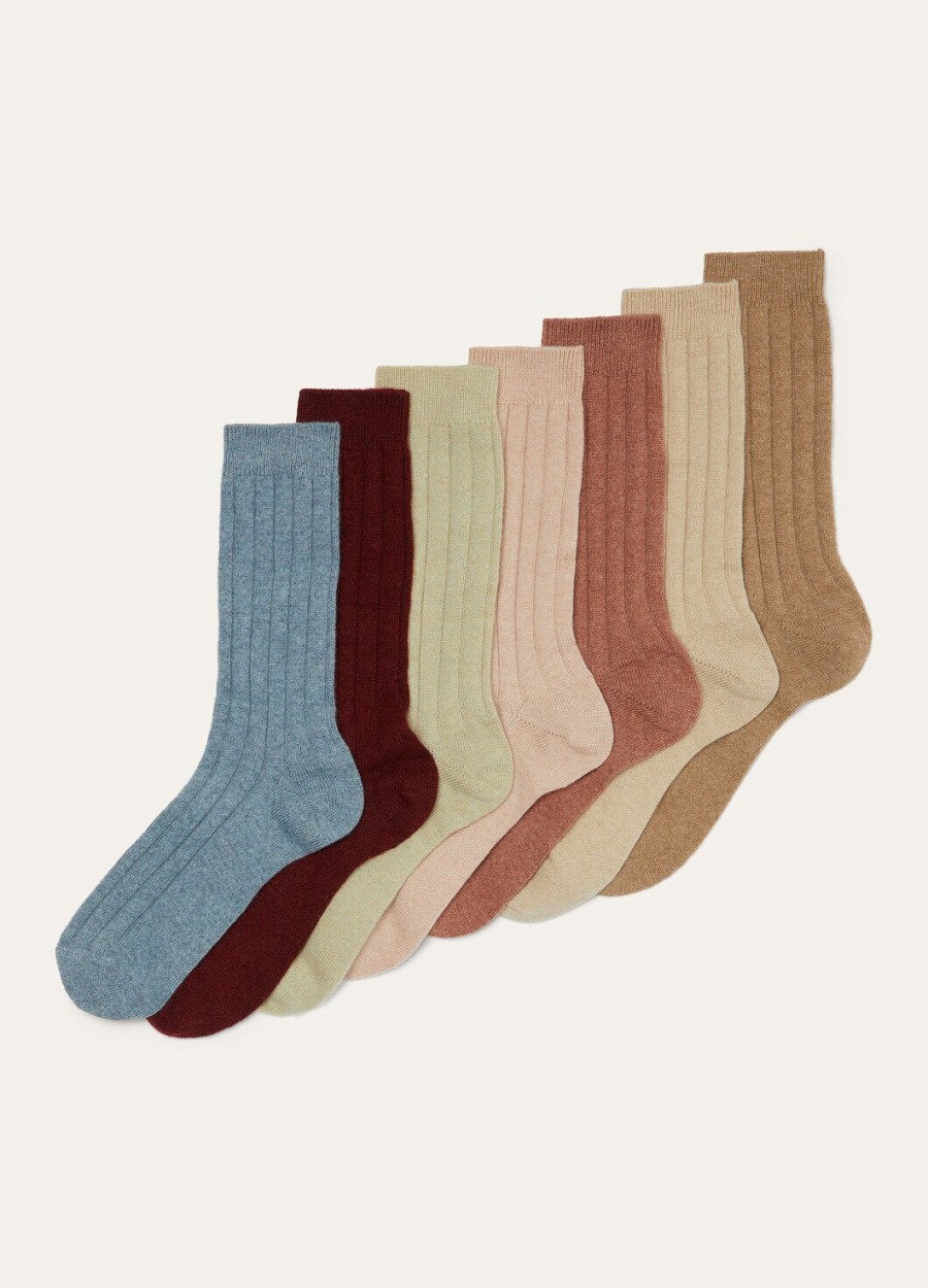 wekelijkse bobby socks baby kasjmier macarons meerkleurig