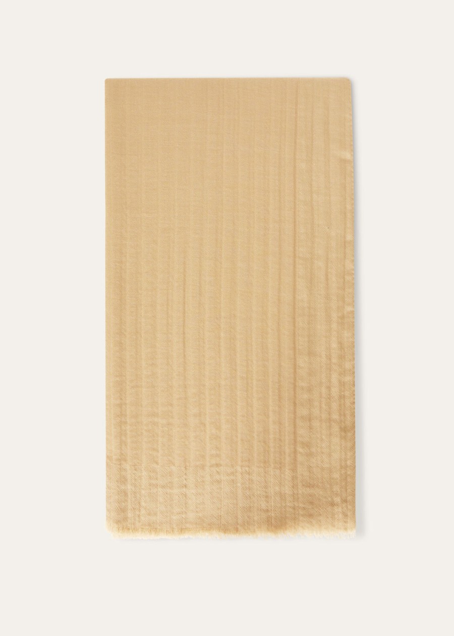 maxi crest kasjmier sjaal warm beige