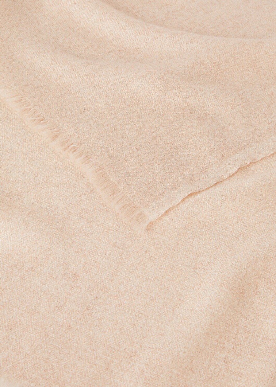 stardust stole zijde kasjmier blozend beige chiné