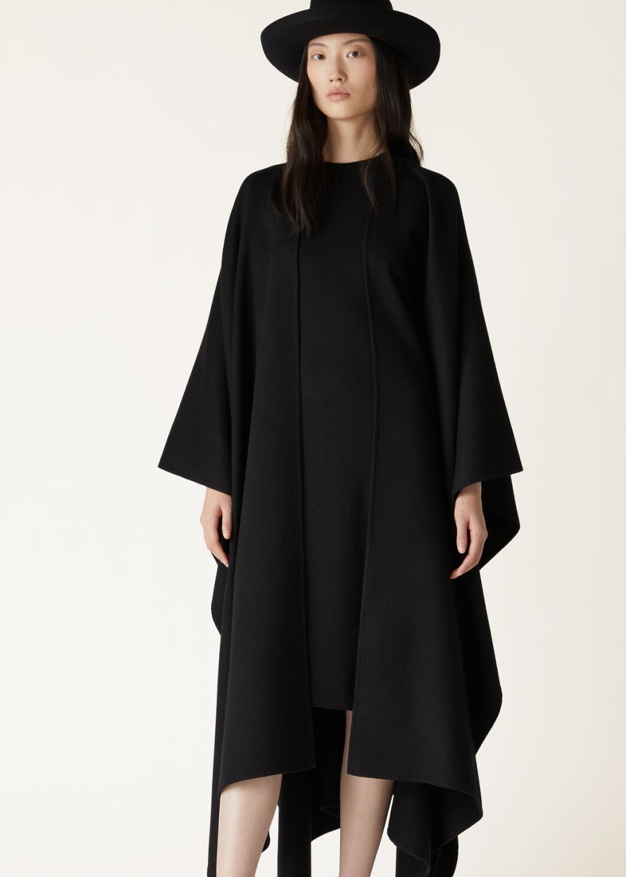 maria cape kasjmier zwart