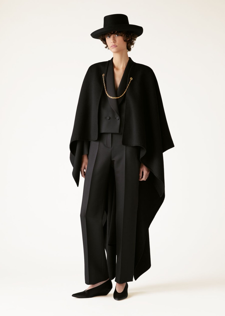 cecilia cape cashmere zwart