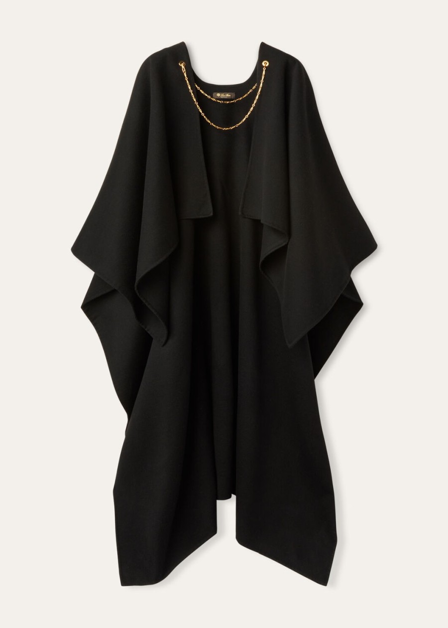 cecilia cape cashmere zwart
