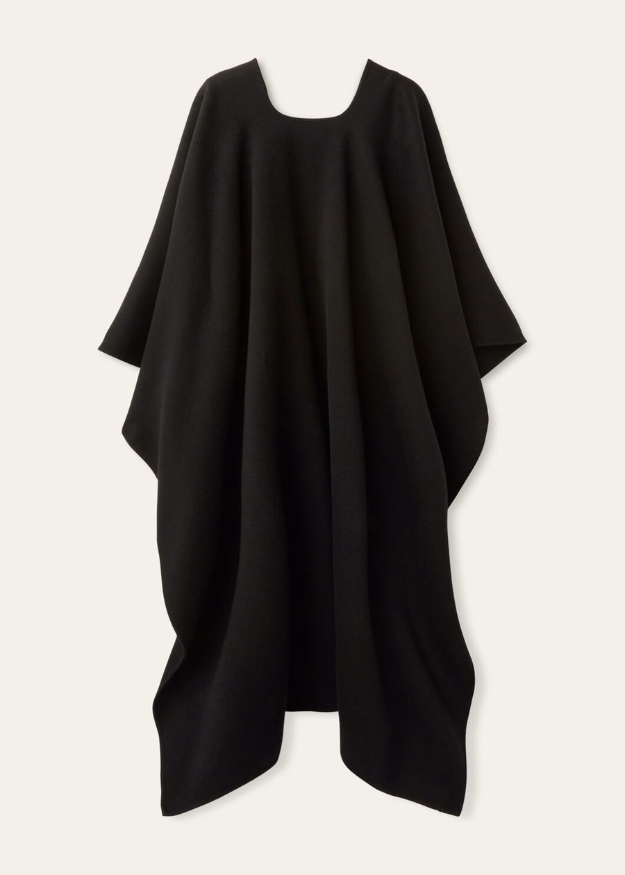 Cecilia Cape Cashmere Zwart