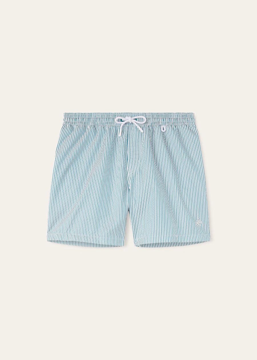 Bay Microfiber Zwemshorts Pepermunt Strepen