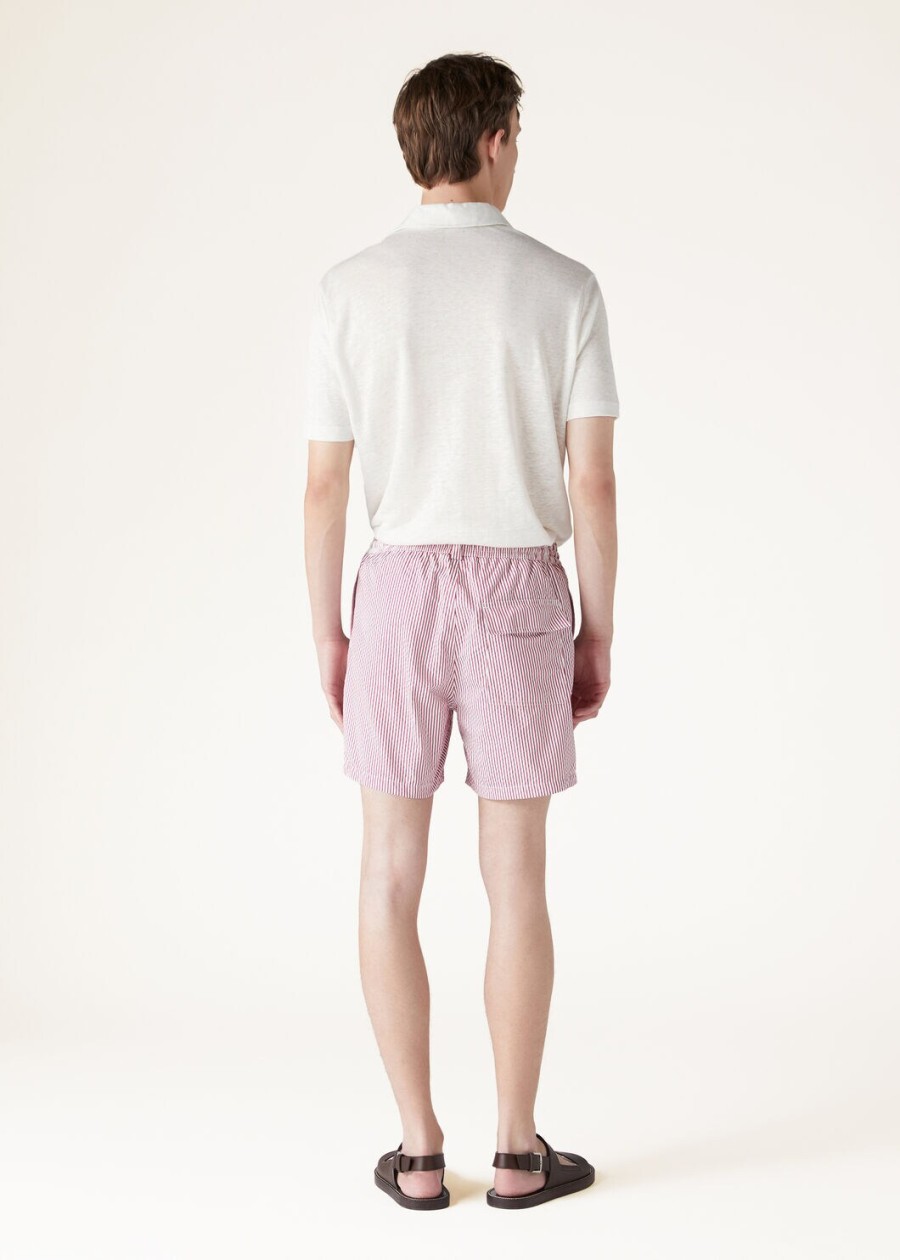 bay microfiber zwemshorts met aardbeienstrepen