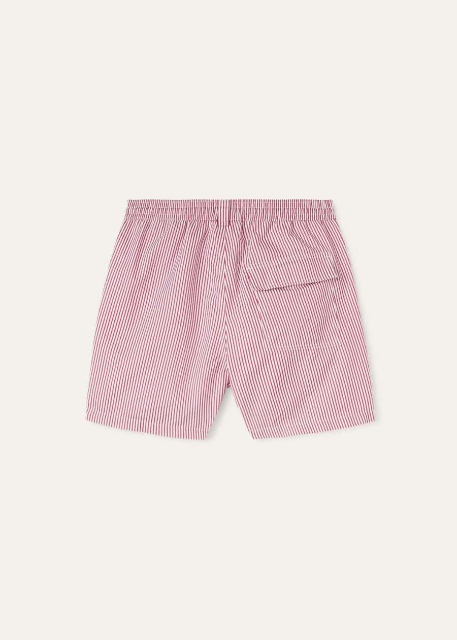 bay microfiber zwemshorts met aardbeienstrepen
