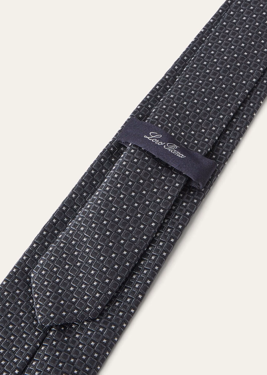 Twinkle Tie Zijde Grijs Melange