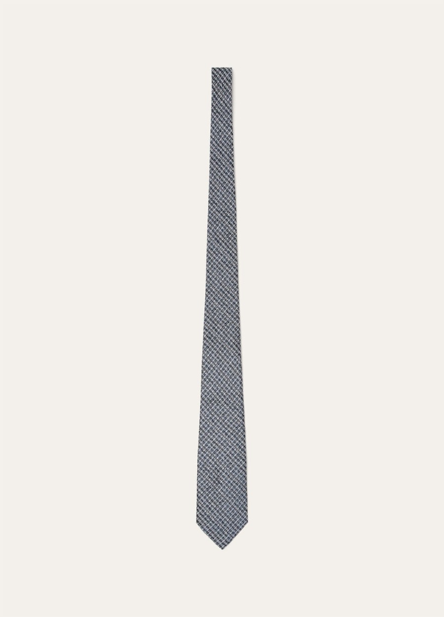 yale zijden stropdas in galaxy blueallure allureblackwhite tie