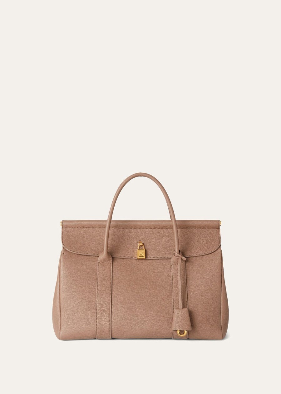 fossil l32 draagtas van generfd kalfsleer
