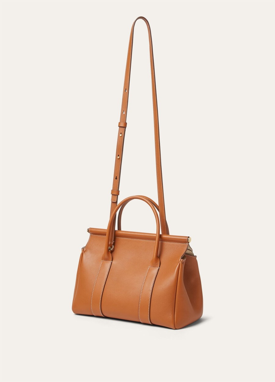 loom l25 tas kalfsleer warm tansun gold