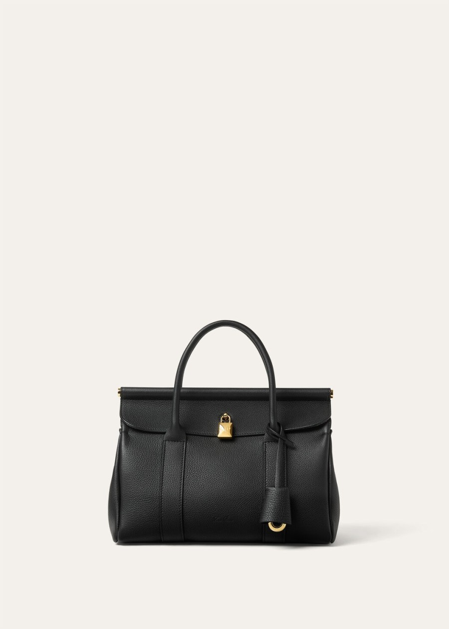 loom l25 tas zwart kalfsleerzon goud