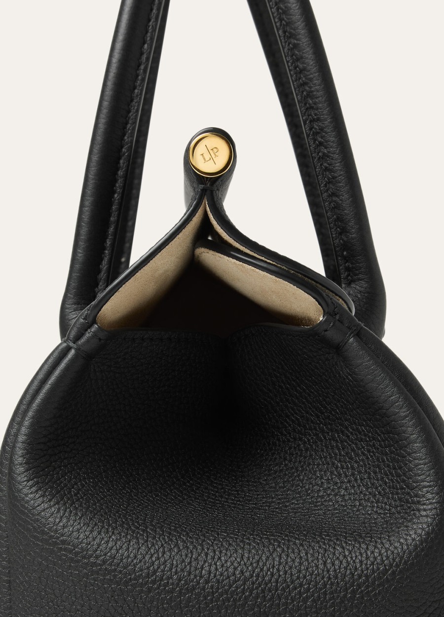 loom l25 tas zwart kalfsleerzon goud