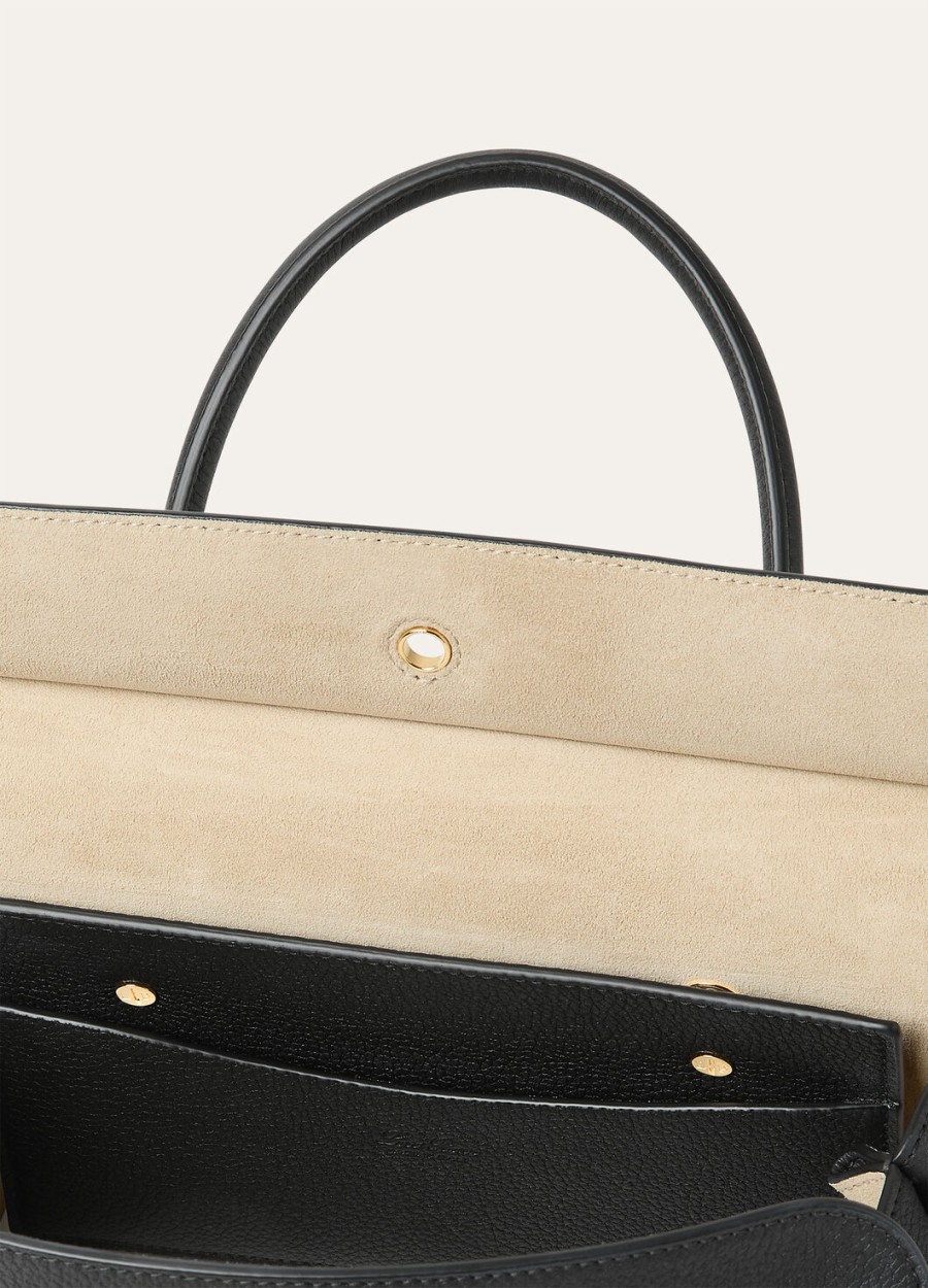 loom l25 tas zwart kalfsleerzon goud
