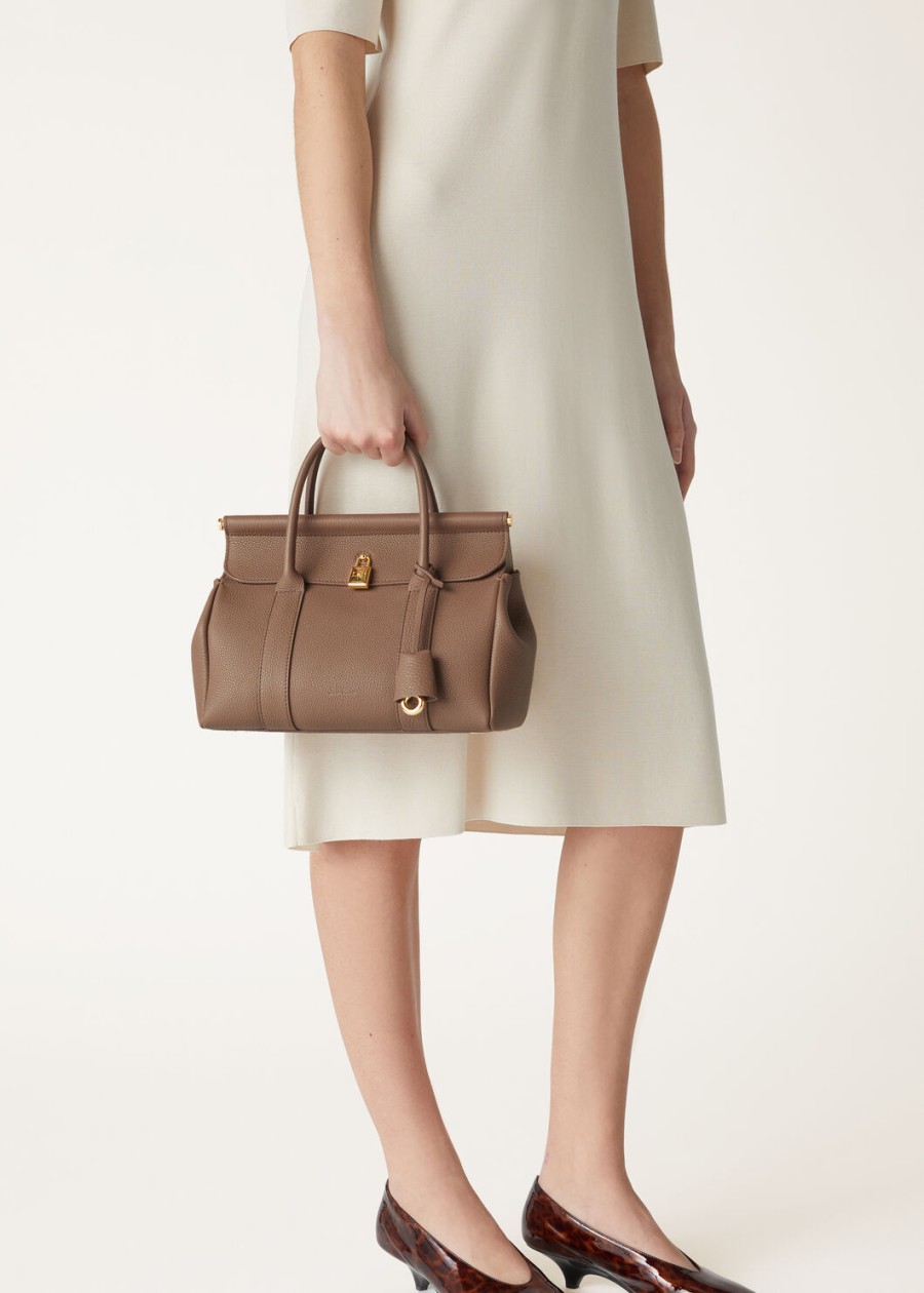 loom l25 fossil calfskinsun gold tas