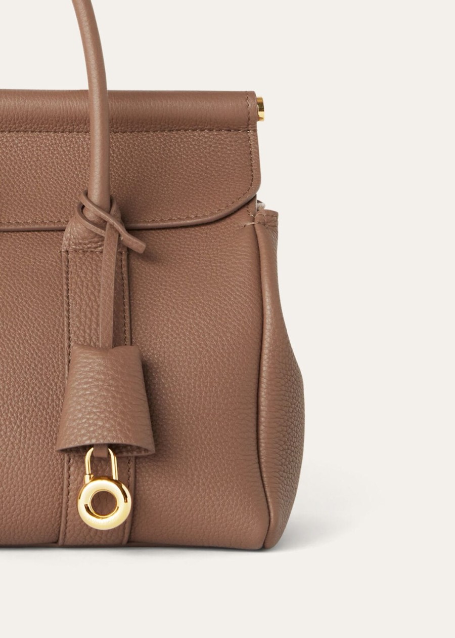 loom l25 fossil calfskinsun gold tas