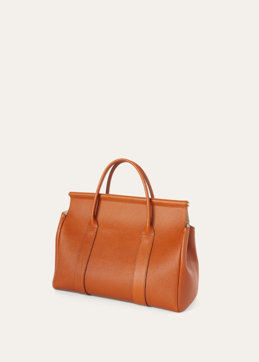 loom l32 tas kalfsleer warm tansun gold