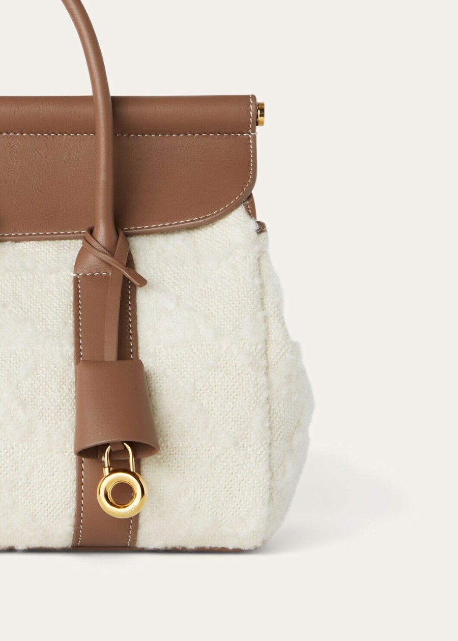 loom l25 zijden kasjmier tas nougatfossilsun gold