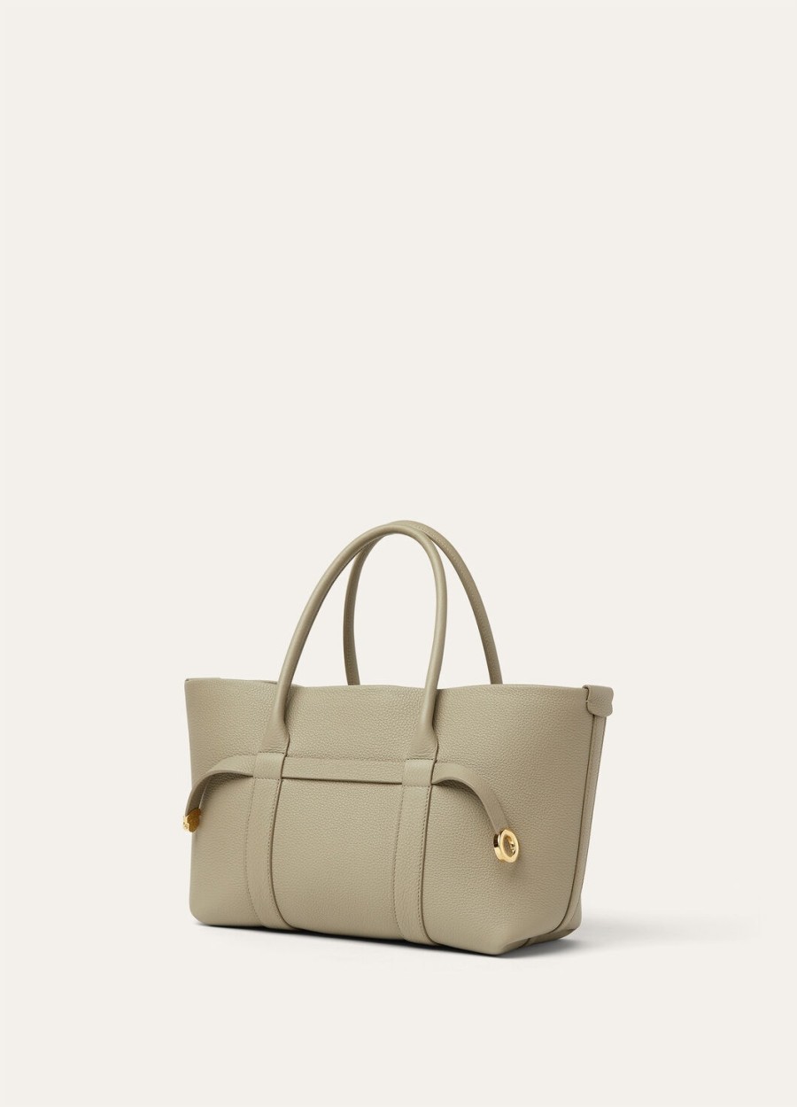 kleine ghiera shopper in droog targonzonnegoudkleurig kalfsleer