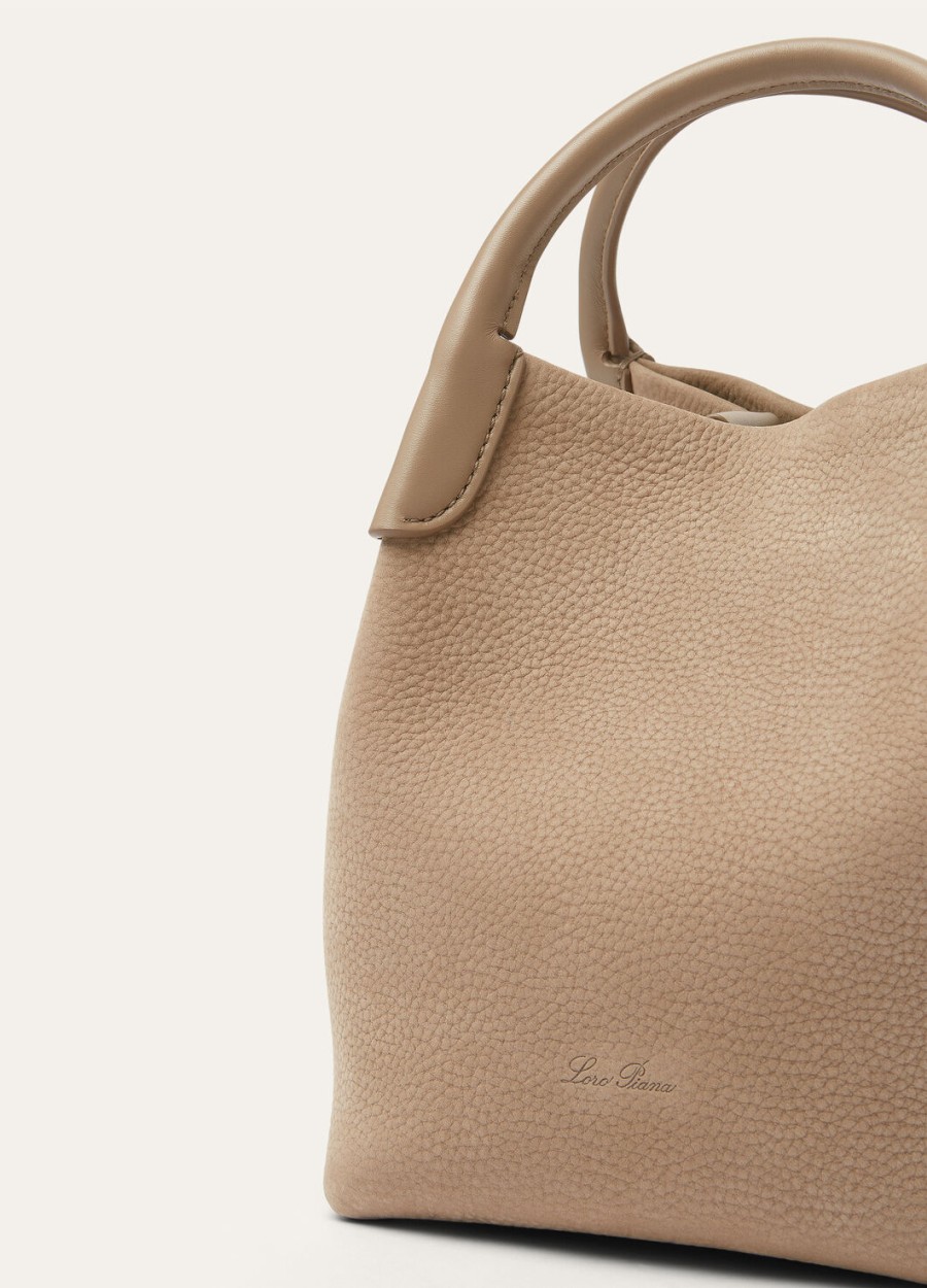 mic bale bag kalfsleer fume taupesun gold