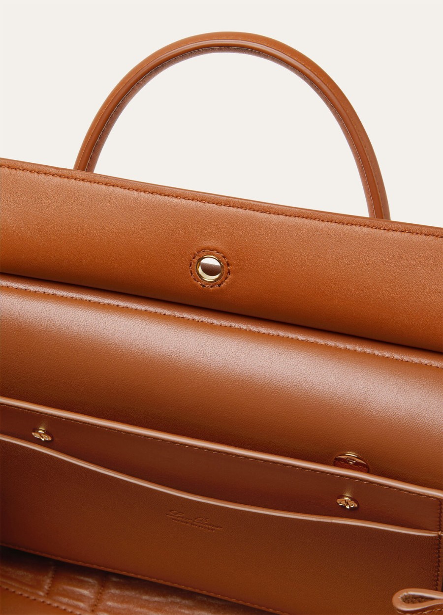 loom l25 tas kalfsleer bon ton bruinzon goud