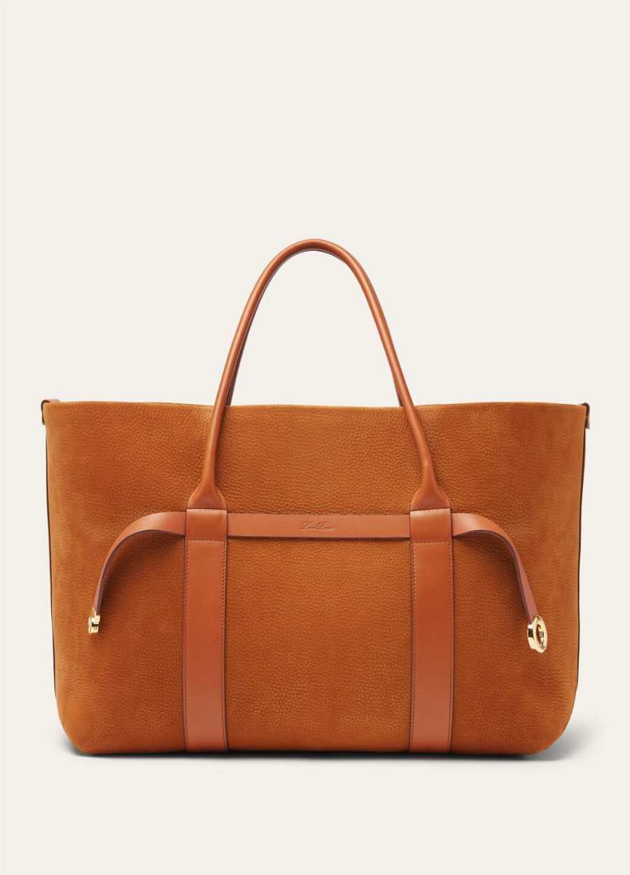 grote shopper van kalfsleer in de kleuren bon ton brownsun gold.