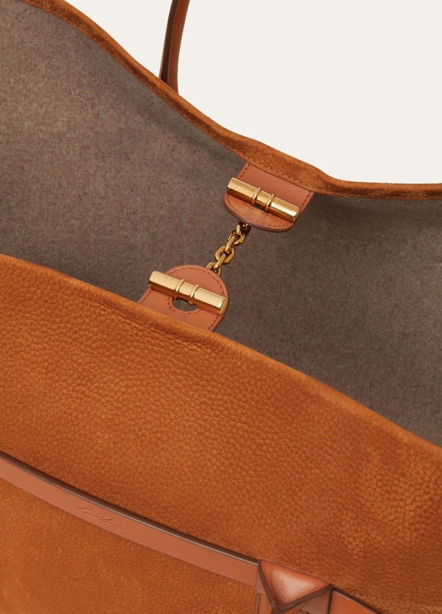 grote shopper van kalfsleer in de kleuren bon ton brownsun gold.