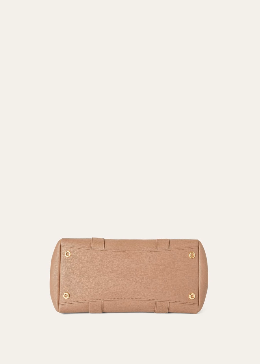 Fossil L32 draagtas van generfd kalfsleer