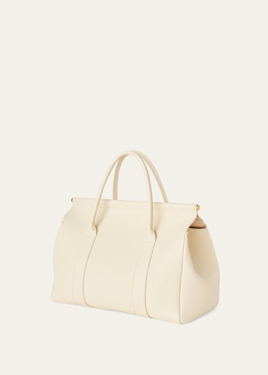 Loom L32 Whisper White tas van generfd kalfsleer