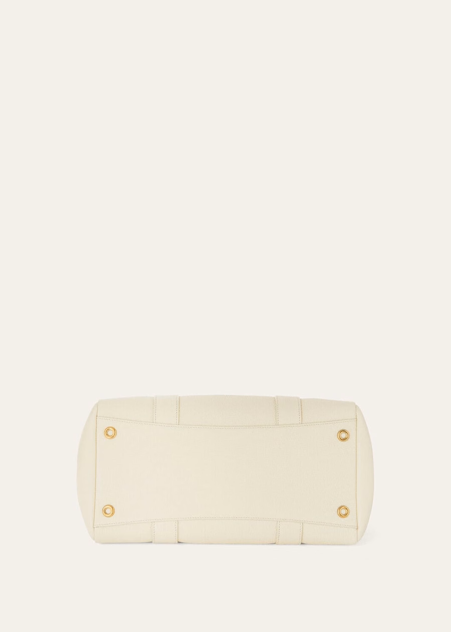 Loom L32 Whisper White tas van generfd kalfsleer