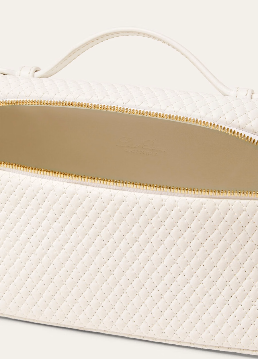 Extra zak L19 Lamsleer Whisper White/Sun Gold