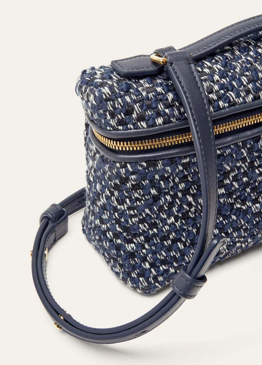 Extra zak L19 Katoen Kobaltzwart/Marineblauw/Zonnegoud