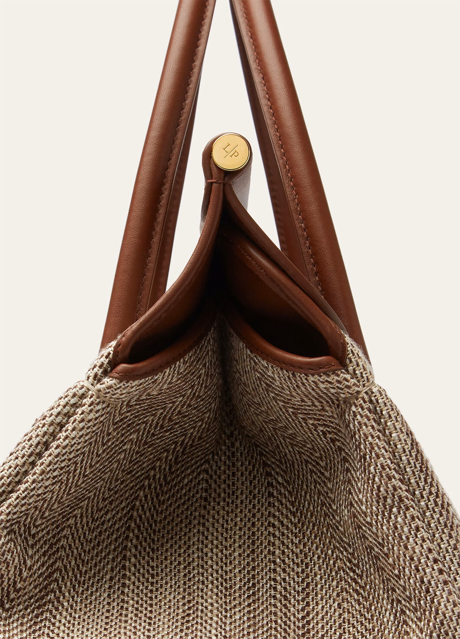 Loom L32 tas in zijde Venice Bricola/Wit/Golden Beach/Intense Espresso/Sun Gold