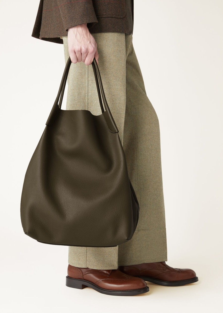 extra grote bale hobo-tas in salty cappersonyx kalfsleer