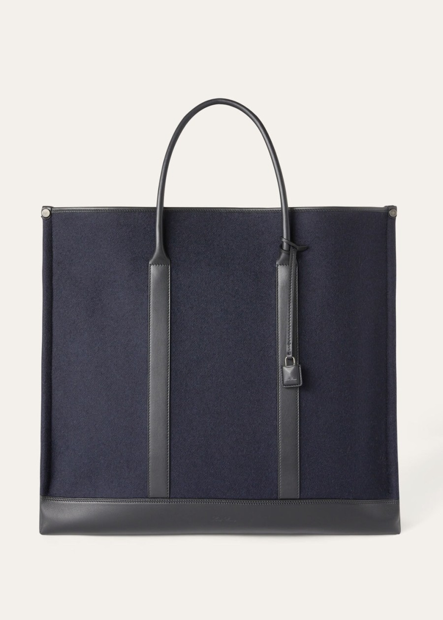grote kasjmier crossbodytas in marineblauwzwartantracietgrijs.