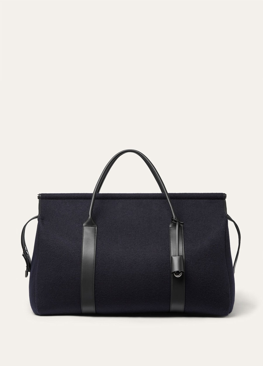 loom weekender bag l50 cashmere blue navyblackgun metal