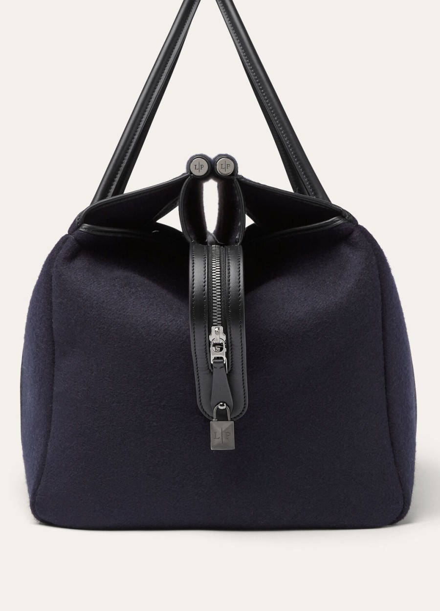 loom weekender bag l50 cashmere blue navyblackgun metal